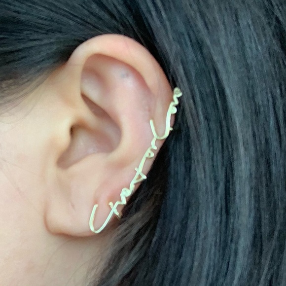 Brand new “live for love” earrings clip on - Picture 2 of 2